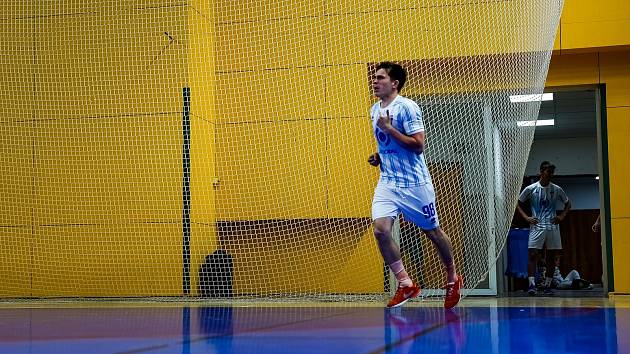 Futsalový zápas mistrů, 2. června 2023: futsalisté SK Interobal Plzeň - házenkáři Talent Týmu Plzeňského kraje 5:5.