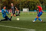 9. kolo ČLD U19: FC Viktoria Plzeň U19 B (na snímku fotbalisté v červenomodrých dresech) - SK Dynamo České Budějovice U19 B 3:0 (1:0).