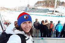 Kateřina Beroušková na olympijských hrách v Pchjongčchangu.