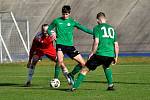 15. kolo FORTUNA divize A: SK Petřín Plzeň (na snímku fotbalisté v červených dresech) - FK VIAGEM Příbram B 3:1.