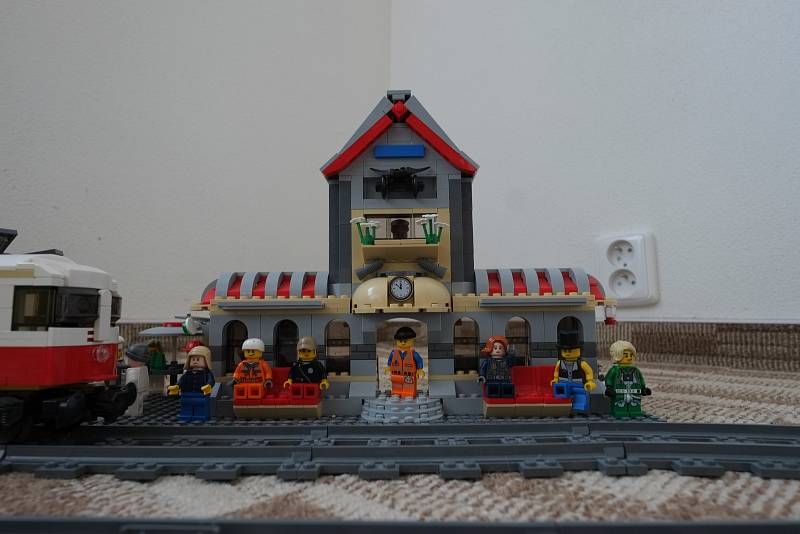 Lego nádraží ze sbírky Jana Bejvla.
