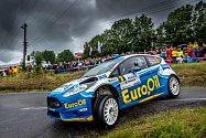 Václav Pech jr. se spolujezdcem Petrem Uhlem z EuroOil-invelt teamu s vozem Ford Fiesta R5 (na snímku) skončili na Rallye Bohemia absolutně sedmí a pátí v pořadí národního mistrovství.