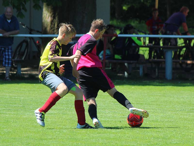 Fotbal, krajský přebor st. žáků: Luby (žlutí) - Horažďovice