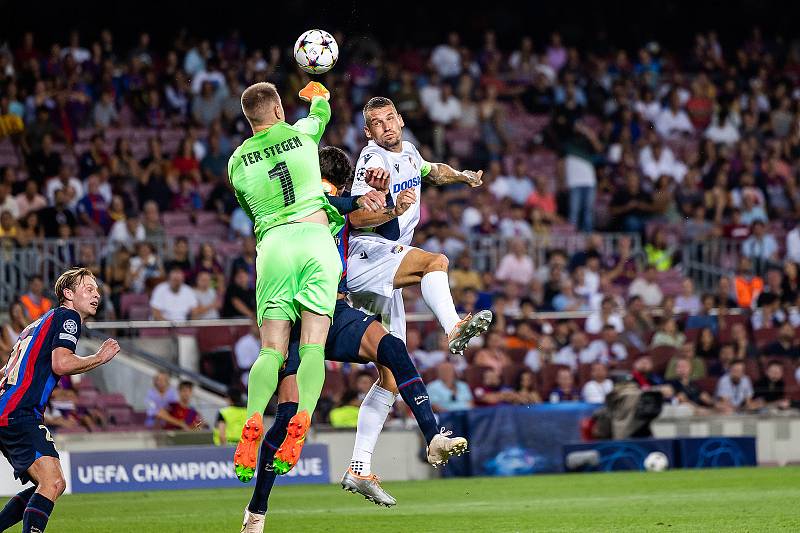 Z utkání fotbalové Ligy mistrů FC Barcelona - FC Viktoria Plzeň (7. 9. 2022)