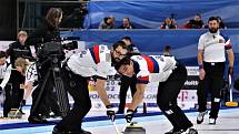 Curling v Plzni. Českým mužům se ve středu nedařilo, když podlehli Dánsku 4:10.