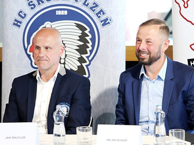 Martin Straka (vlevo) a Jan Šmucler, noví spolumajitelé HC Škoda Plzeň