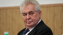 Prezident Miloš Zeman na Střední průmyslové škole elektrotechnické v Plzni