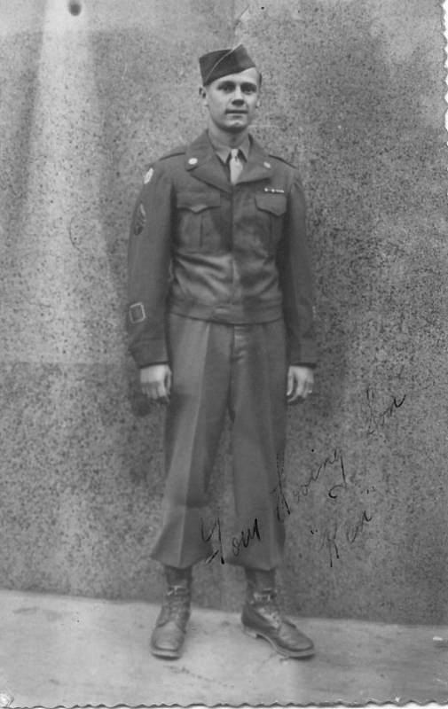Ken Larson - Francie - říjen 1945