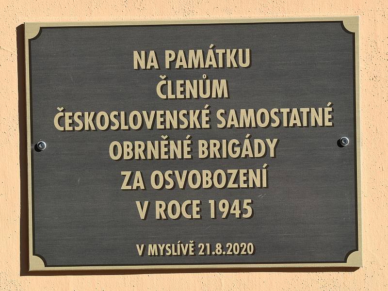 V Myslívě si připomněli návrat vojáků Československé obrněné brigády do vlasti a působení armády Spojených států amerických v západních Čechách.