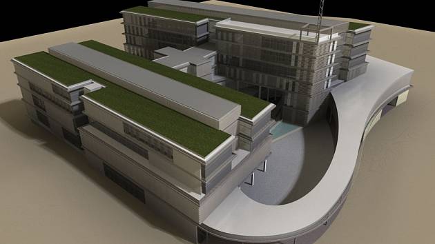 Náhled budovy evropského centra excelence Fakulty aplikovaných věd ZČU v Plzni