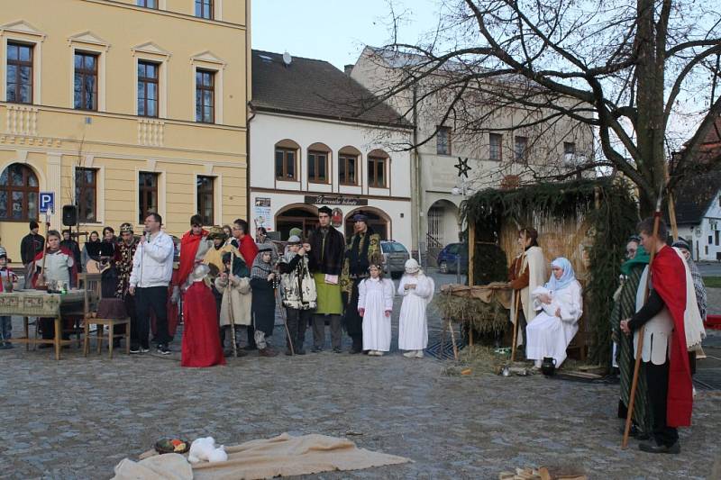 Živý betlém ve Spáleném Poříčí