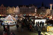 Vánoční trhy na plzeňském náměstí Republiky