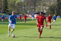 Z utkání FK Tachov - Slavia Vejprnice.