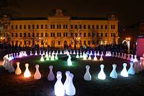 Blik blik festival světla - instalace městská část Slovany