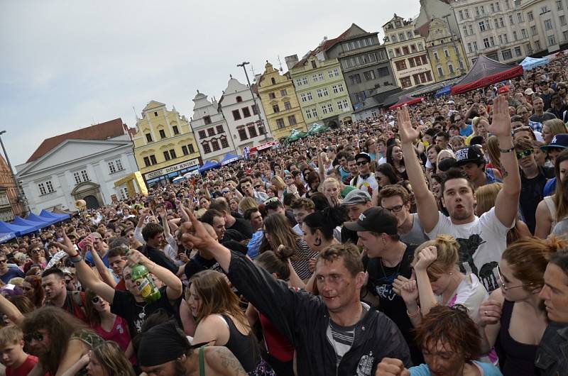 Hudební vystoupení na plzeňském majálesu