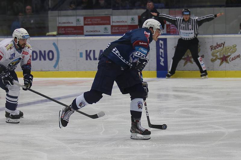 Kladno (v bílém) hostilo v hokejové extralize Plzeň.