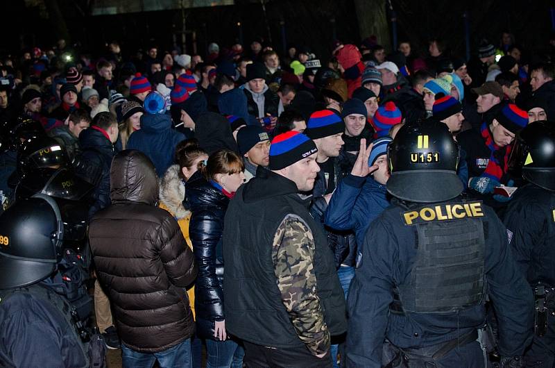 Fanoušci CSKA v Plzni