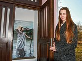 Studentka umění Alena Hošková se inspirovala legendou o svatém Kryštofovi. 