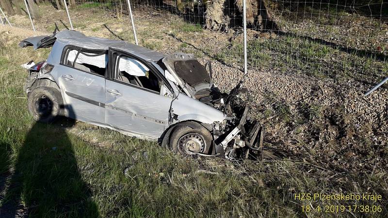Hromadná dopravní nehoda na dálnici D5 u Ejpovic.