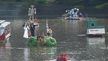 V Plzni se v sobotu uskutečnil dvanáctý ročník Plavby netradičních plavidel.