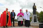 Nepomuk - odhalení a vysvěcení sochy sv. Jana Nepomuckého