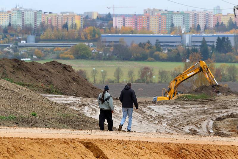 Radčice stavba výjezd exit