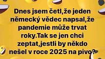 Vtipy ze sociálních sítí na téma koronavirus.