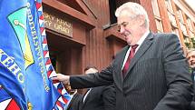 Prezident Miloš Zeman přijel do Plzně