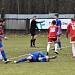 FORTUNA divize A (16. kolo): SK Otava Katovice - SK Petřín Plzeň (na snímku fotbalisté v červených dresech) 1:1.