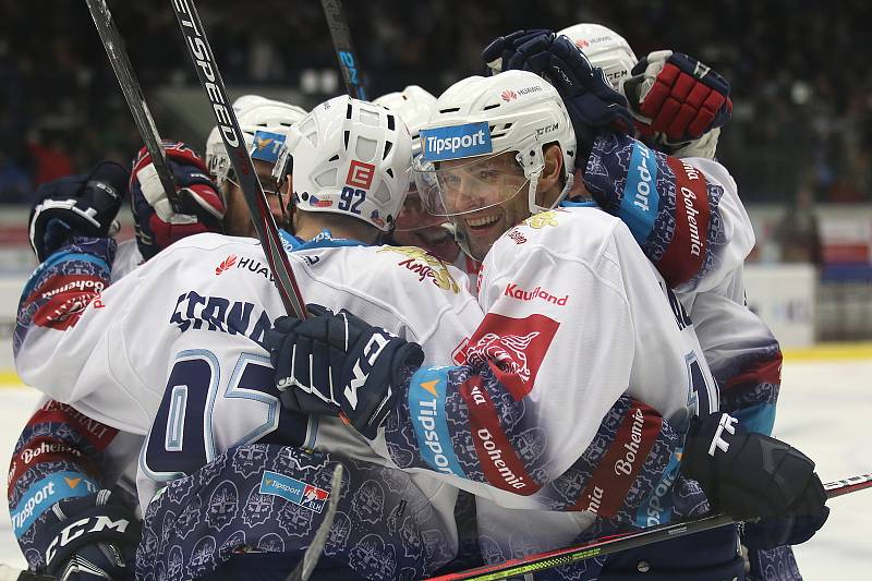 Kladno (v bílém) hostilo v hokejové extralize Plzeň.