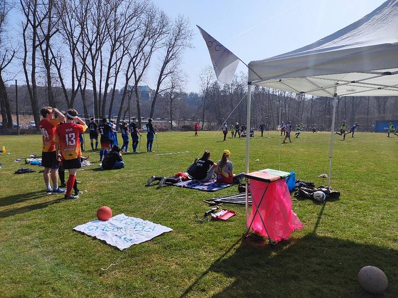 Litické fotbalové hřiště patřilo v sobotu 26. března nadšencům sportu, který se hraje na košťatech.