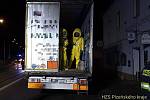 Likvidace úniku chemikálií v návěsu kamionu v Rybnici na severním Plzeňsku