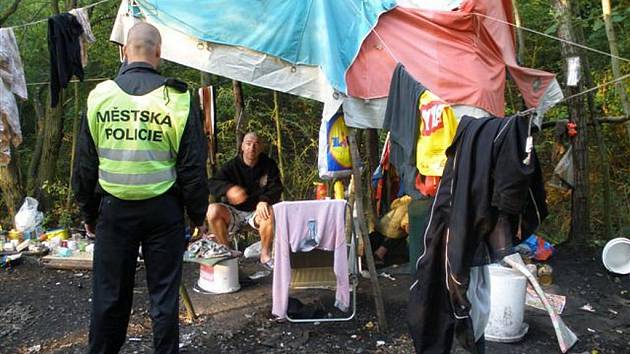 Asi desítka cizinců se utábořila se stany u Křimic, kde hospodaří na veřejném pozemku a šíří kolem sebe neuvěřitelný nepořádek