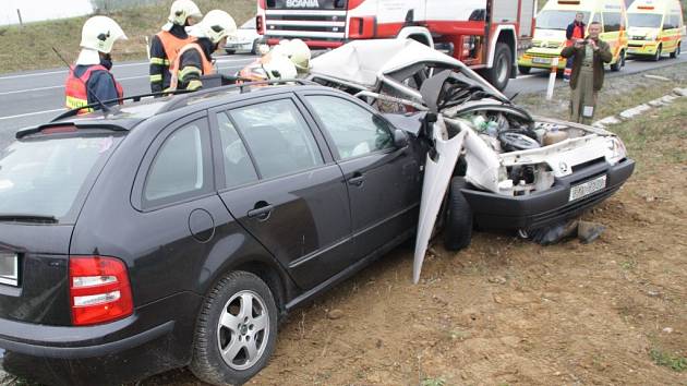 Při nehodě u Třemošné zemřel řidič jednoho z aut a také pes
