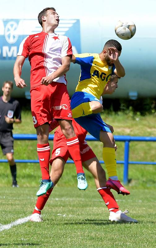 První výhru v rámci letní přípravy si připsali na účet fotbalisté karlovarské Slavie, když porazili Teplice B 2:0.