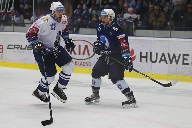 Kladno (v bílém) hostilo v hokejové extralize Plzeň.