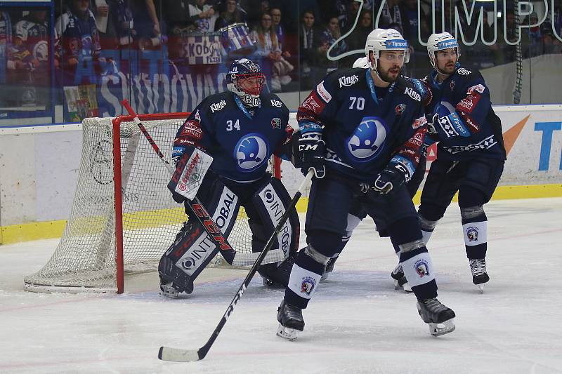 Kladno (v bílém) hostilo v hokejové extralize Plzeň.