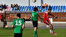 15. kolo FORTUNA divize A: SK Petřín Plzeň (na snímku fotbalisté v červených dresech) - FK VIAGEM Příbram B 3:1.