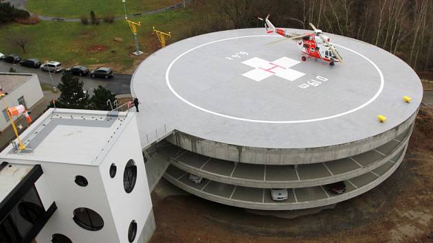 Nový heliport v areálu Fakultní nemocnice Plzeň-Lochotín