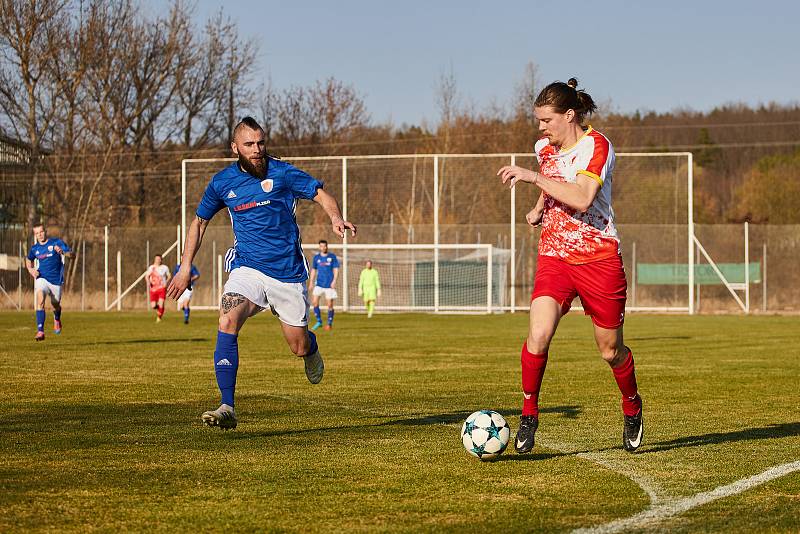 18. kolo KPM: Černice (modří) vs. Slavia Vejprnice 1:1 (6:7 na penalty)