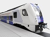 Vizualizace vlaku typu RegioPanter od společnosti Škoda Transportation
