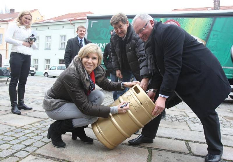 Pivo pro olympiádu v Soči opustilo v úterý brány Plzeňského Prazdroje