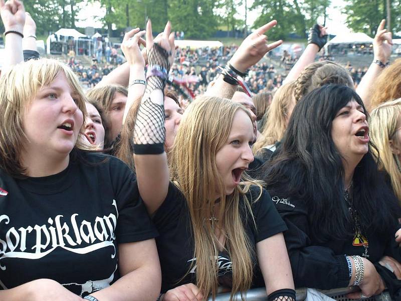 Metalfest v Plzni. Vystoupení kapely Korpiklaani