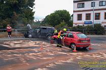 Ve středu ráno se v Sušické ulici v Plzni srazily dva osobní automobily.