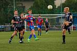 9. kolo ČLD U19: FC Viktoria Plzeň U19 B (na snímku fotbalisté v červenomodrých dresech) - SK Dynamo České Budějovice U19 B 3:0 (1:0).