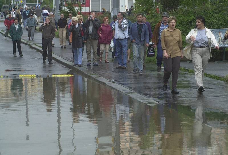 Povodně 2002 v Plzni.