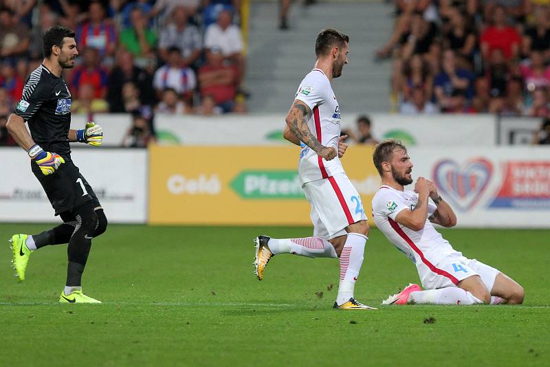 Utkání třetího předkola Ligy mistrů mezi Viktorií Plzeň a FC Sport Bukurešť skončilo 1:4.