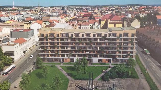 Město Plzeň plánuje na náměstí Emila Škody výstavbu nového domu s více než 60 byty o dispozici 2+kk a 3+kk.