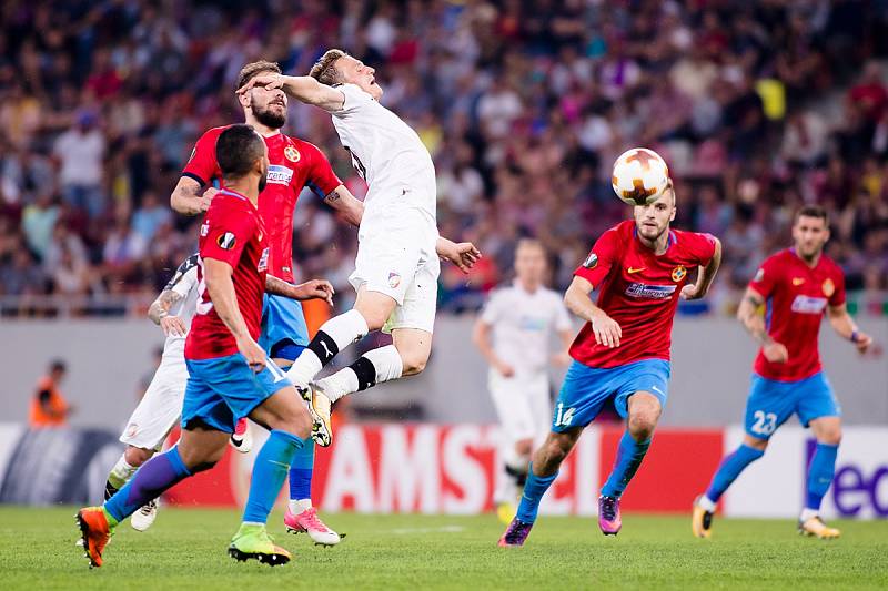 Ze zápasu FCSB - FC Viktoria Plzeň