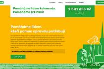 Web www.pomahajiciplzen.eu nabízí přehledně informace pro lidi, kteří chtějí nabídnout pomoc a finančně podpořit oficiální městskou sbírku.
